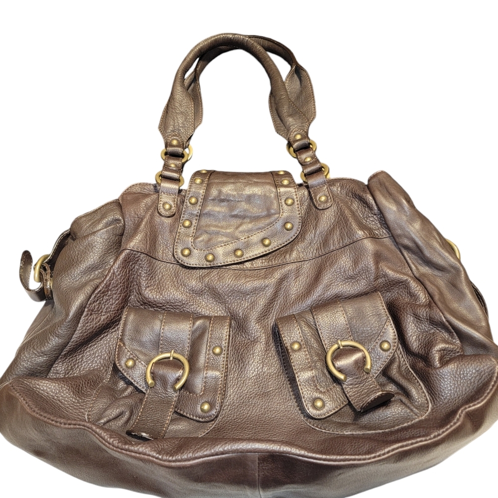 Toscana Italian Leather Hobo Large Bag